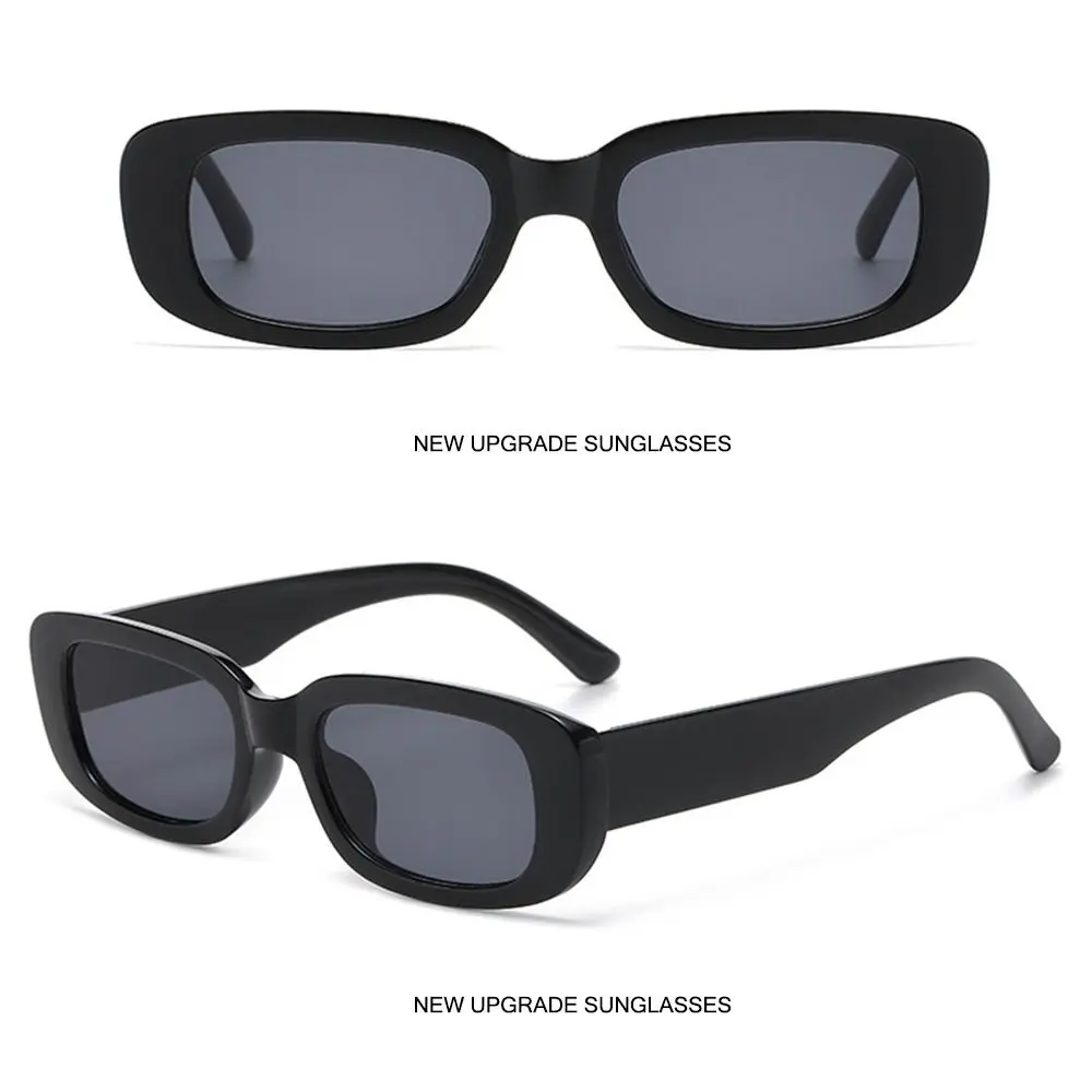 Retro Rectangle Sunglasses for Women Men Trendy Fashion Candy Color Sunglasses 90s Sun Glasses Vintage Shades UV400 Protection