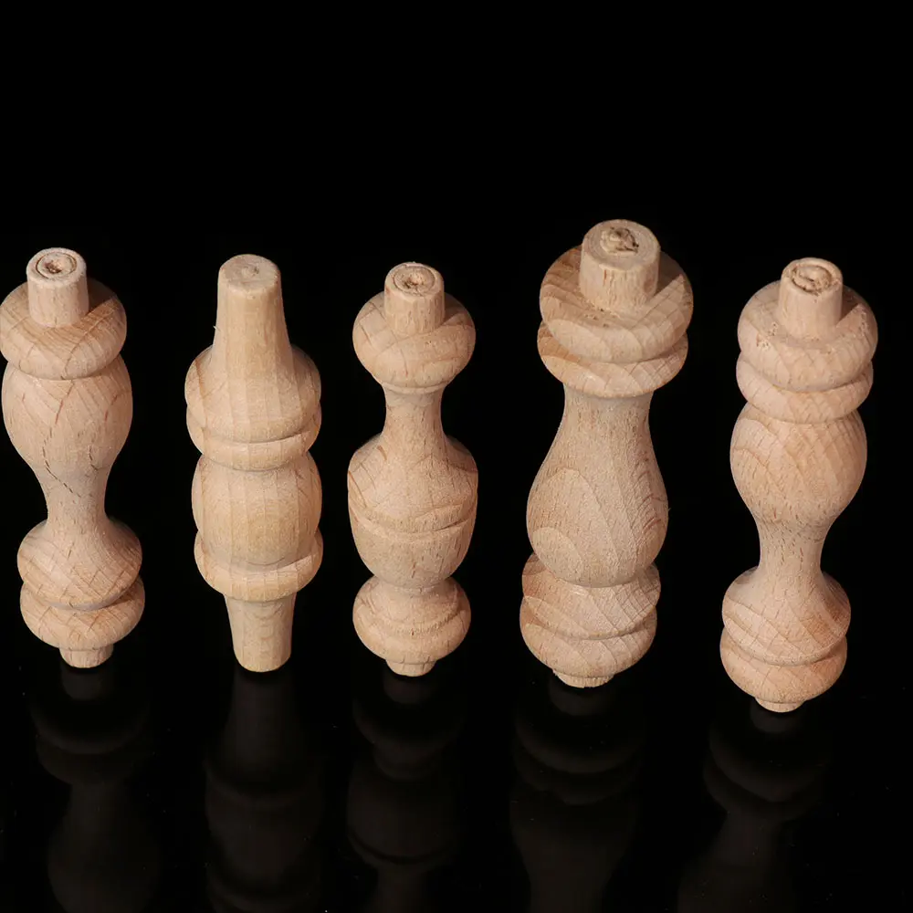 European Style Solid Wood Carved Furniture Foot Legs Cabinet Seat Feets Vintage Home Decor Decoration Accessories