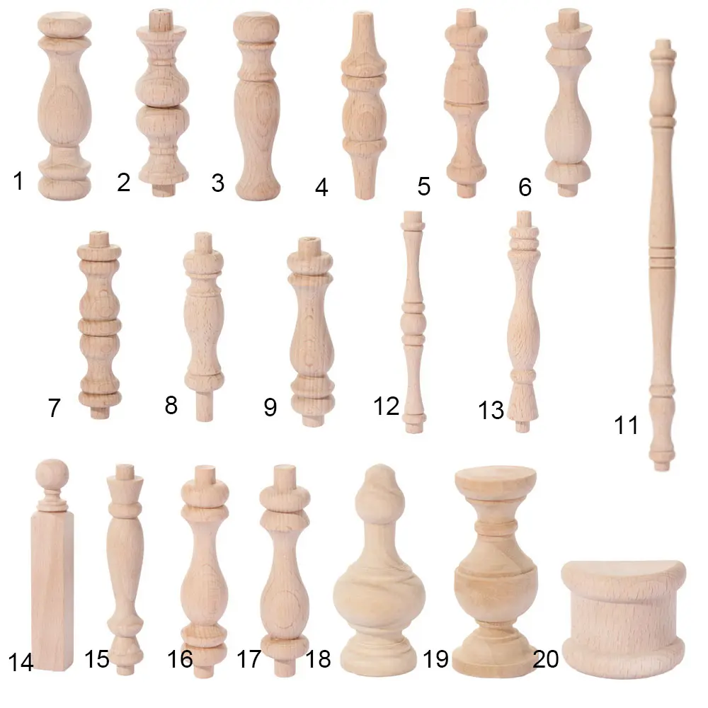 European Style Solid Wood Carved Furniture Foot Legs Cabinet Seat Feets Vintage Home Decor Decoration Accessories