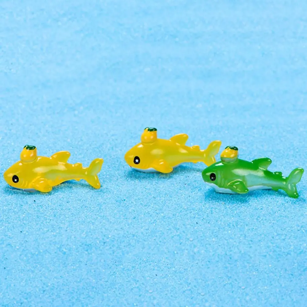 Resin Miniature Marine Animal Figurines Gift Cartoon Accessories Mini Sealife Models Ocean Fairy Garden Cartoon Fish Statue