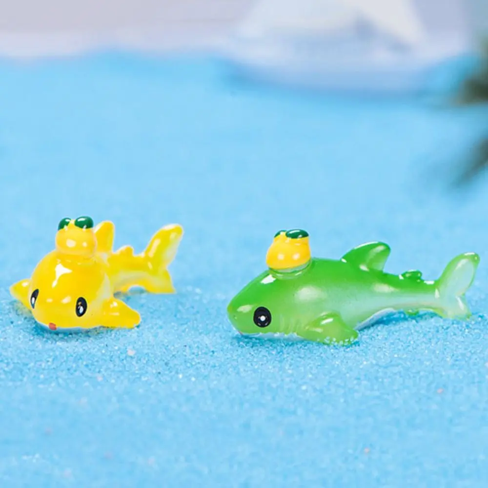 Resin Miniature Marine Animal Figurines Gift Cartoon Accessories Mini Sealife Models Ocean Fairy Garden Cartoon Fish Statue