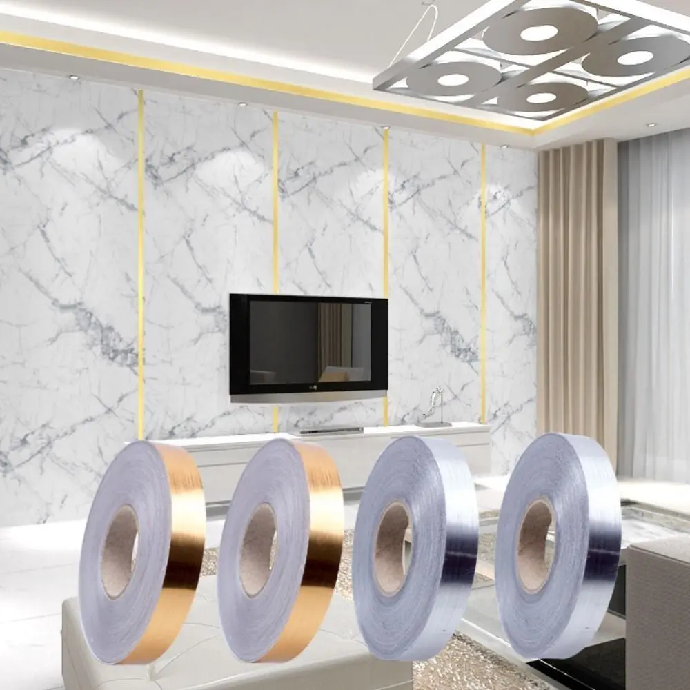 Self-Adhesive Seam Sticker Tape for Wall Floor Waterproof Tile Beauty Decal Sealing Strip with Gap Tape Edge D