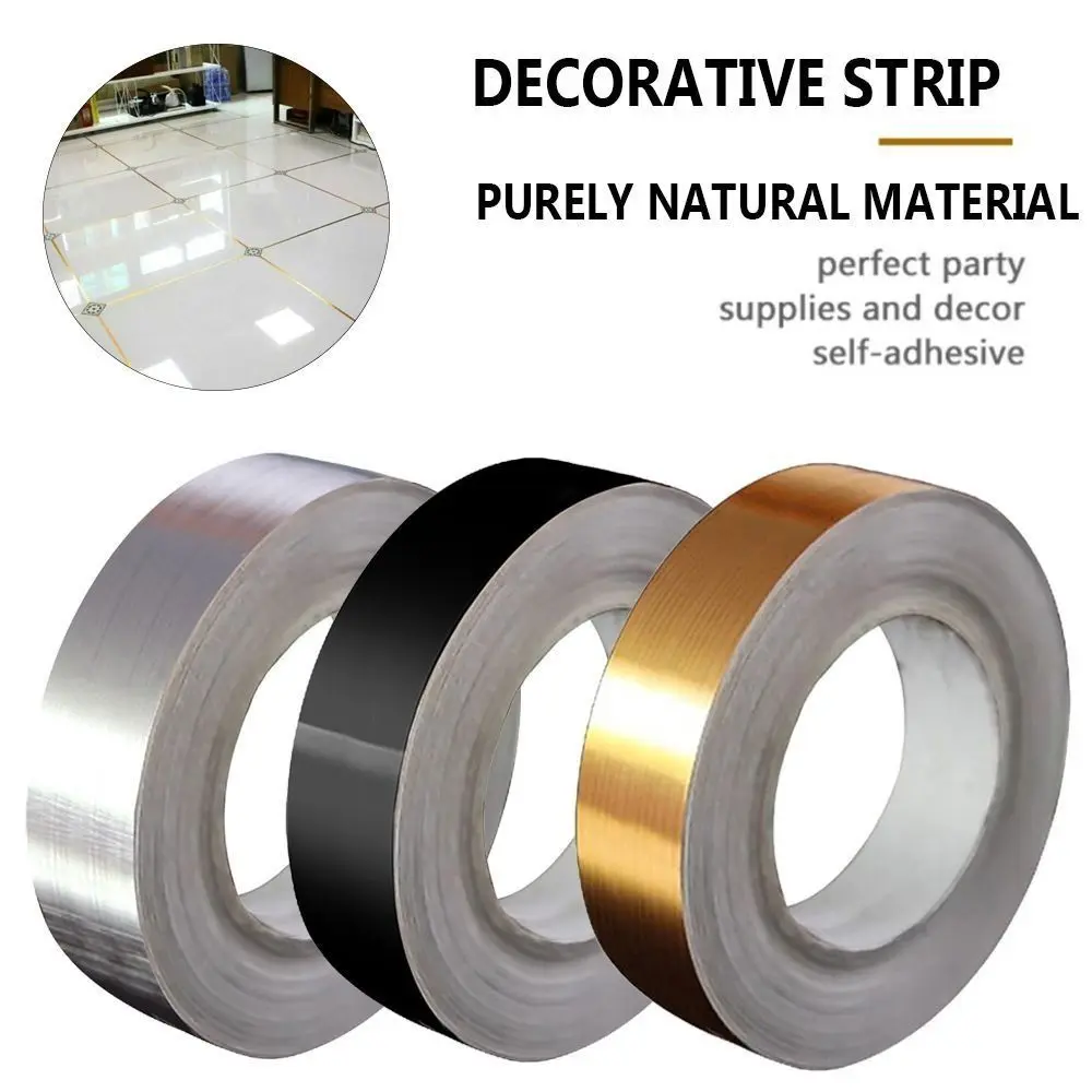 Self-Adhesive Seam Sticker Tape for Wall Floor Waterproof Tile Beauty Decal Sealing Strip with Gap Tape Edge D