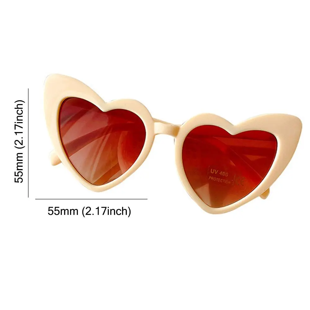 Heart Shaped Kids Sunglasses Lovely Children Sun Glasses Street Shooting Sunglasses Unique Boys Girls Heart Glasses Party