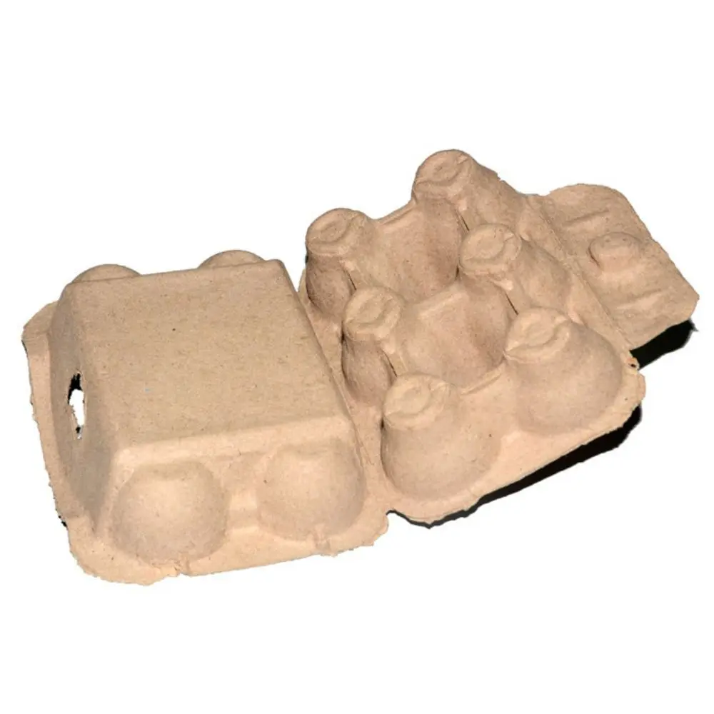 3PCS Egg Cartons Egg Holder Countertop Blank Natural Pulp Egg Cartons Holds Up to 6/12 Eggs 6 Cells 12 Cells
