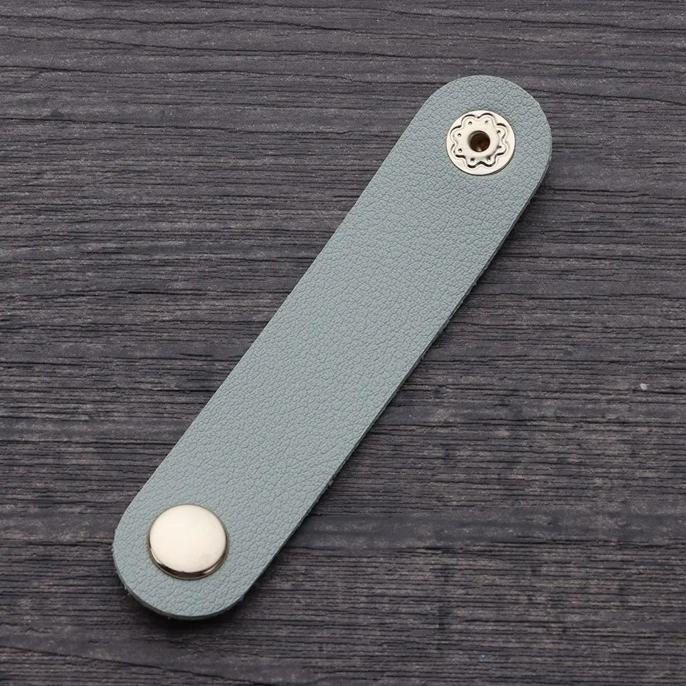 1Pcs Leather Cable Winder Earphone Accessories Cord Organizer Charger Cable Protector Clips Cord Holder Cable Management