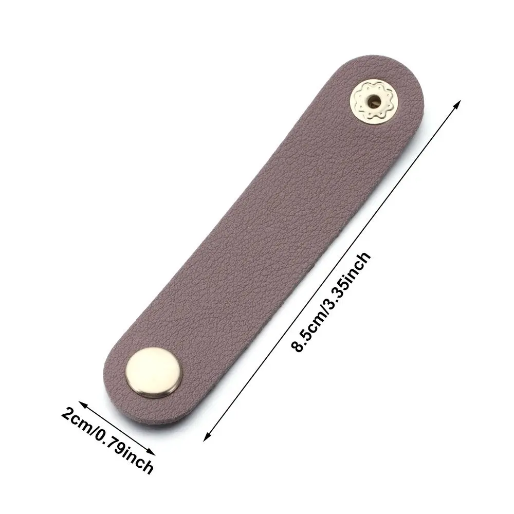 1Pcs Leather Cable Winder Earphone Accessories Cord Organizer Charger Cable Protector Clips Cord Holder Cable Management