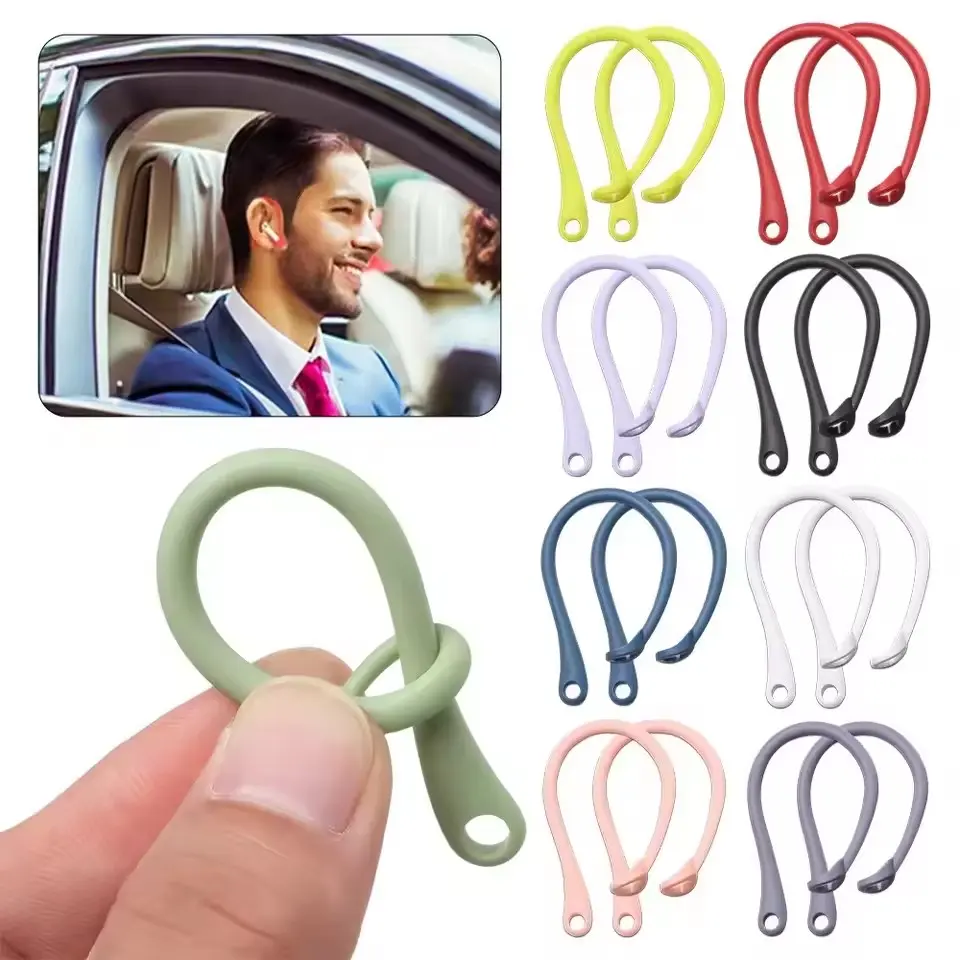 Silicone Bluetooth Earphone Ear Hooks for Airpods 1/2 Pro Earpods Loop Clip Headset Ear Hook Replacement Headphone Accessories