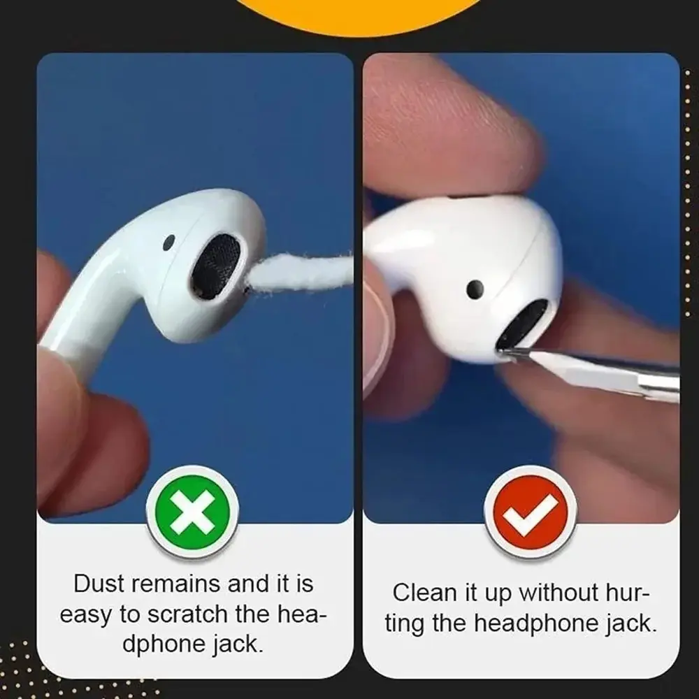 Bluetooth Earphones Cleaning Tool For Airpods Pro 3 2 1 Earbuds Case Cleaner Kit Cleaning Brush Pen for Xiaomi iPhone Earbuds