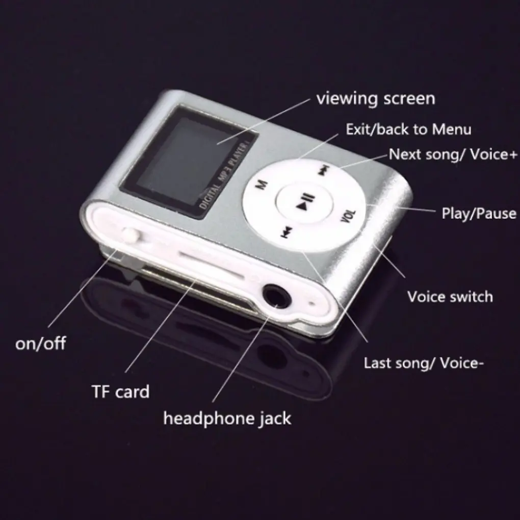 Mini MP3 Player Portable Music 3 5mm Interface Players