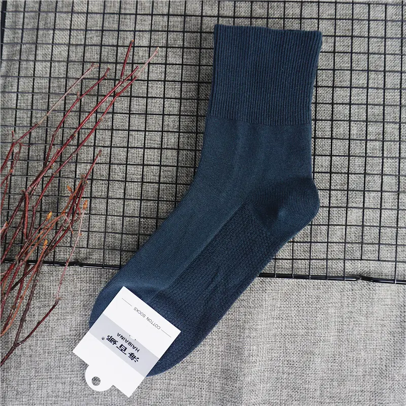 2 pairs Oversize Diabetic Socks Prevent Varicose Veins for Diabetics Hypertensive Patients Bamboo Cotton Material Loose Mouth