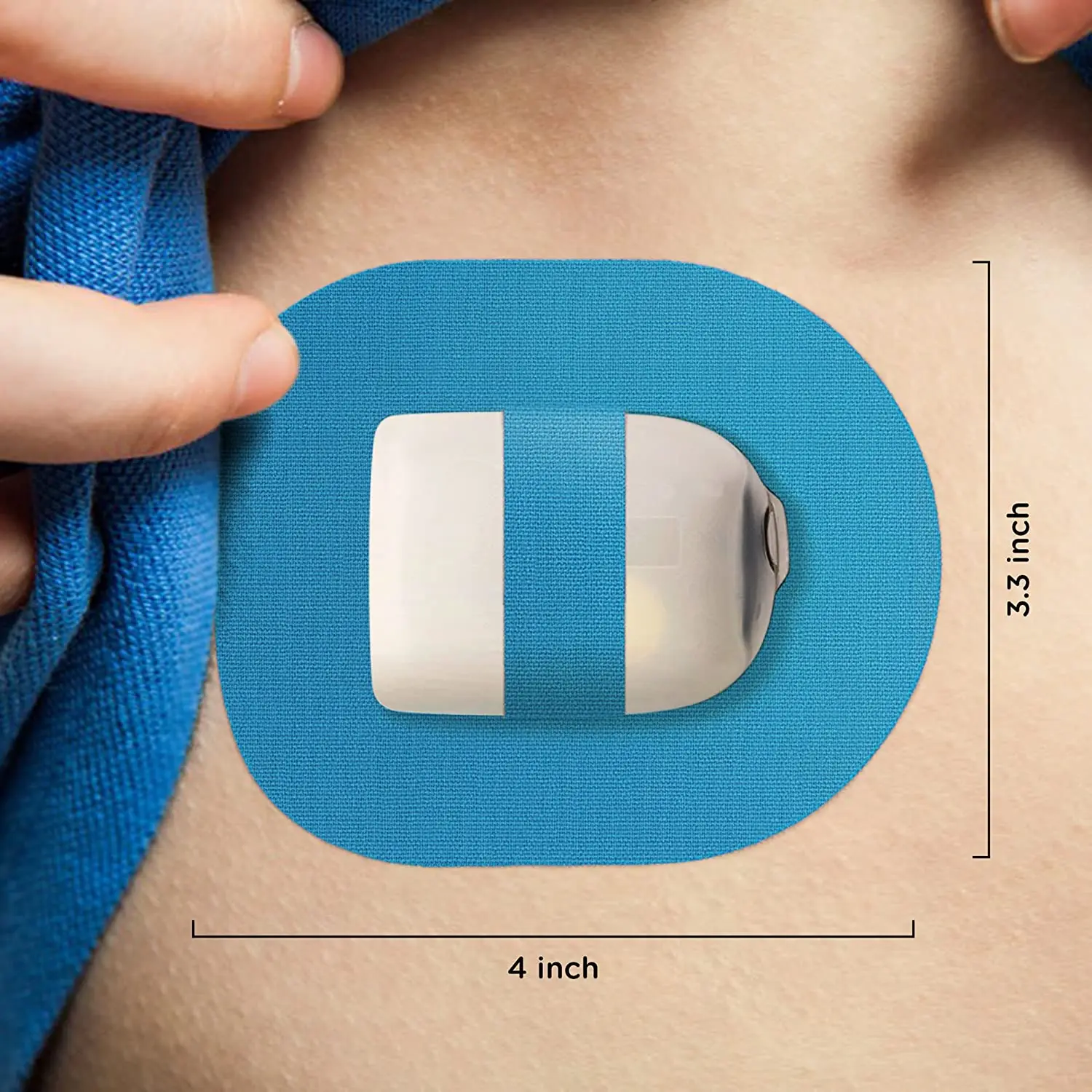 25 Pcs Adhesive Patches Compatible with Omnipod Shower Waterproof PreCut Adhesive Patches Continuous Glucose Monitor Protection