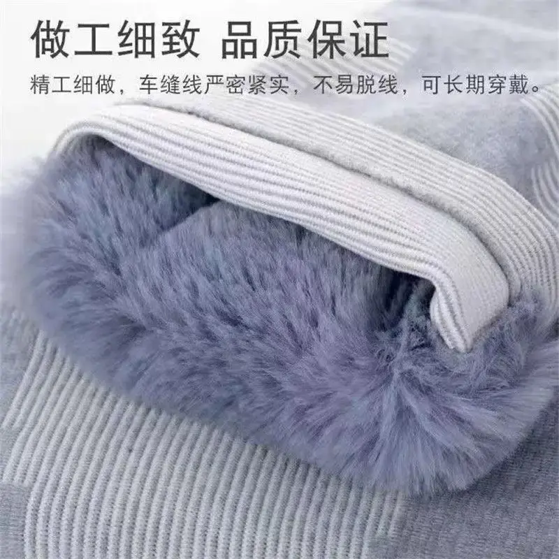 1 Pair Winter Warm Knee Pads for Women Men Old People Cold Leg Arthritis Kneepad Knee Support Rabbit Fur Running Knee Protector