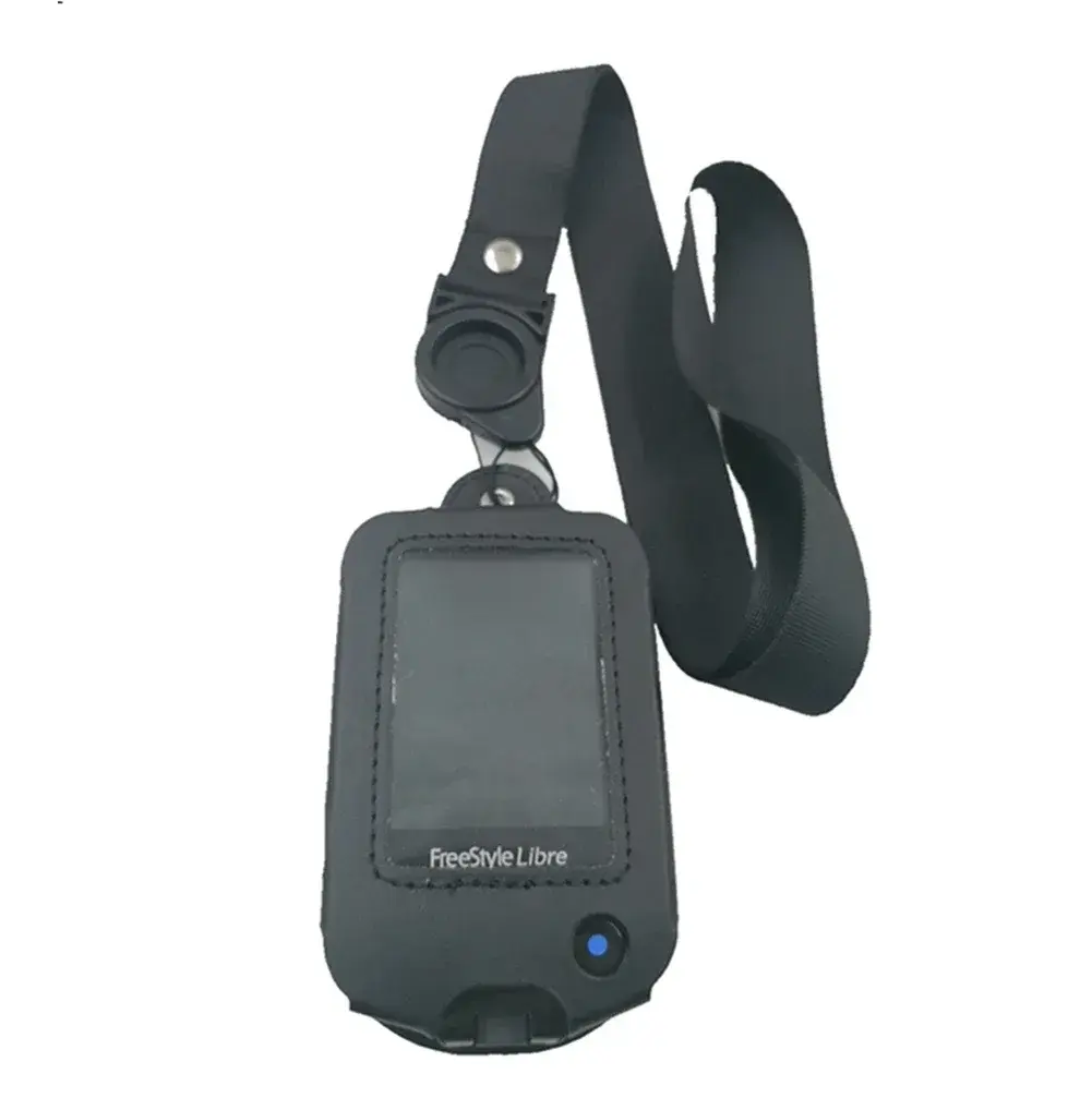 PU Leather Protective Case for Freestyle Libre 1 / 2 Libre Reader, Lightweight Shockproof Diabetic Storage Carrying Case