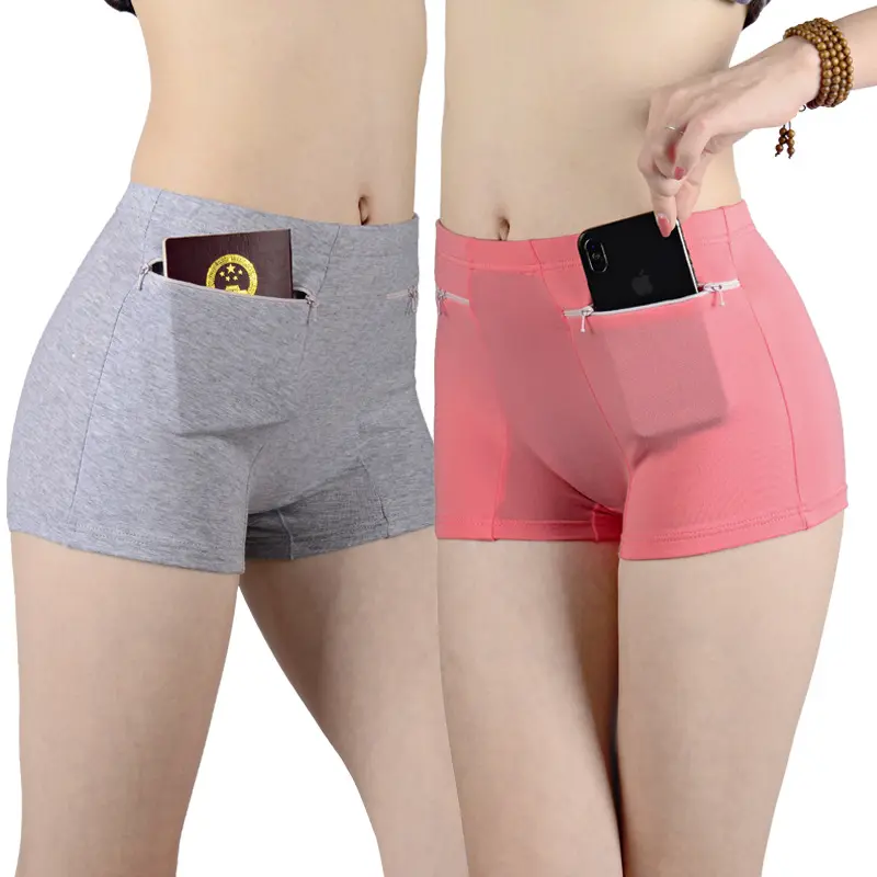 Women's Underwear Safety Anti-theft cotton panties plus size lingere Woman High Waist Soft Breathable Candy Color Simple Briefs