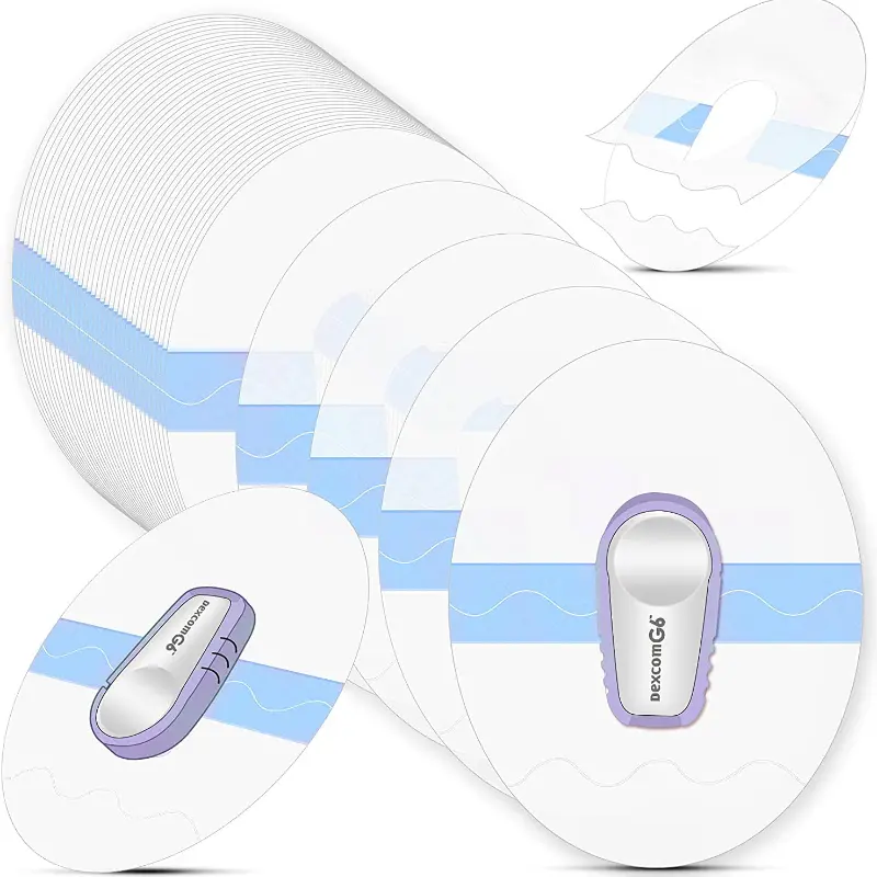 50pcs Dexcom G6 Overpatch Transparent Stickers,CGM Sensor Patch,Tape,self-adhesive,waterproof skin-friendly,lasts up to 10 days