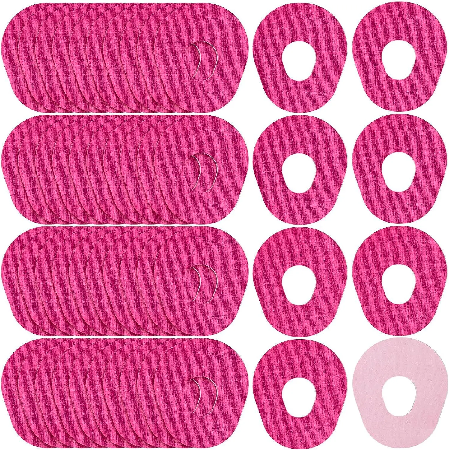 20Pack Adhesive Patches for G7,Stelo CGM Overpatches Waterproof&Sweatproof,Hypoallergenic&Latex-Free,Non-Glue Central,Multicolor