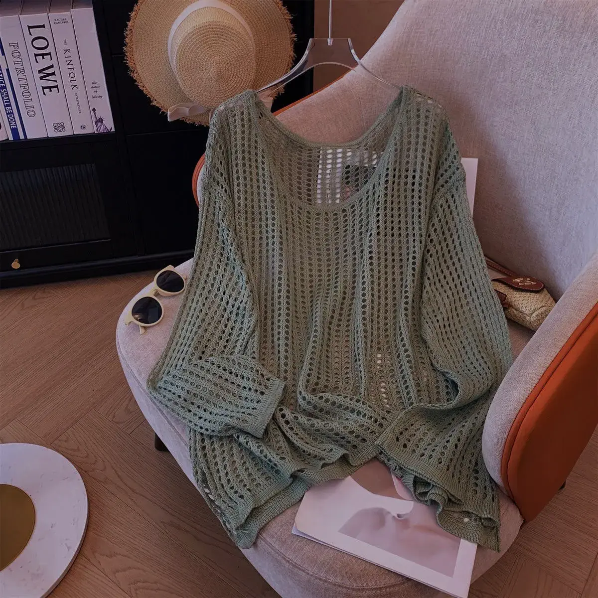 Lazy Style Full Sleeves Jumpers Tops Hollow Out Sexy Women Fashion Casual Streetwear Chic Femme Sweaters Pullovers