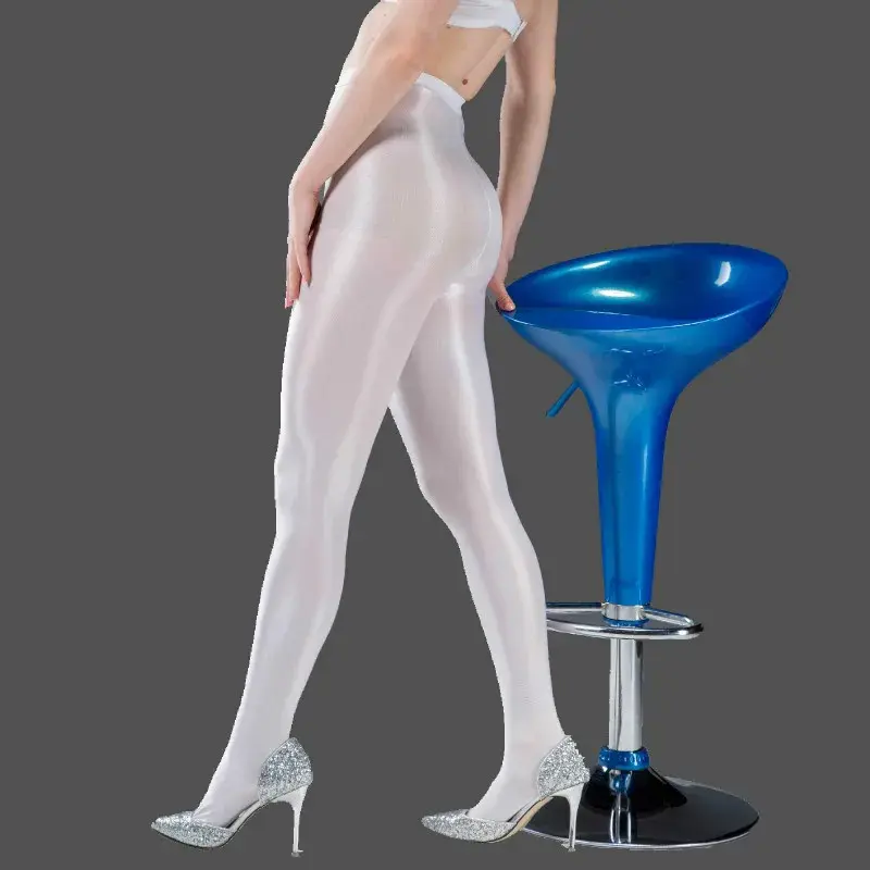 70D Autumn Women Sexy Oil Shiny Solid Tights Flesh Light Plus Size Sparkle Pantyhose Female  Glossy Stockings Bling Panty Hose