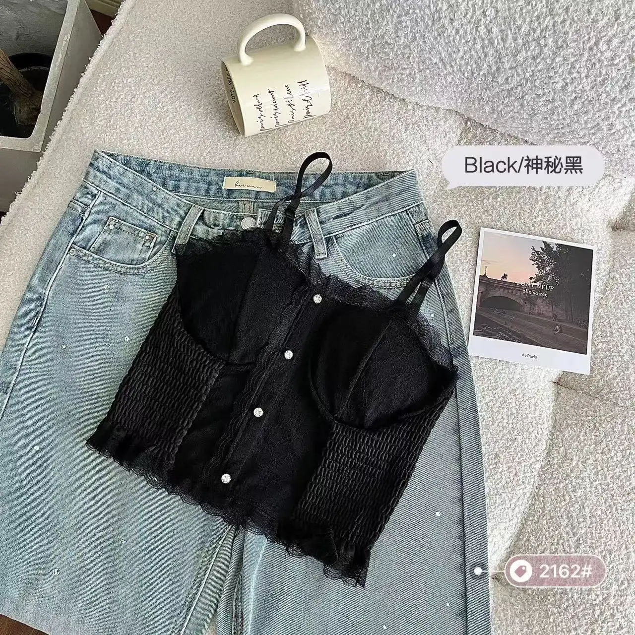 Women Corset Lace Fish Bone Bustier Vest Sexy Mesh Breathable Crop Top White Spaghetti Strap Lace Bra Burlesque Lingerie