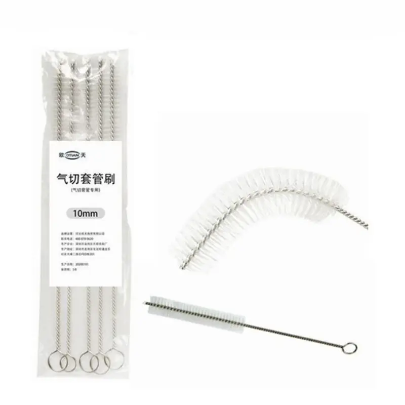 Instrument Cleaning Brushes-Tracheostomy Cleaning Brushes,nylon Brush,bendable,Twisted Wire Protective Head Brush