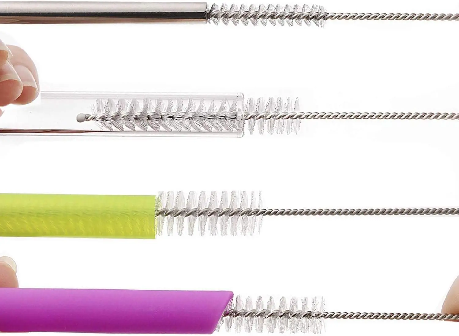 Instrument Cleaning Brushes-Tracheostomy Cleaning Brushes,nylon Brush,bendable,Twisted Wire Protective Head Brush