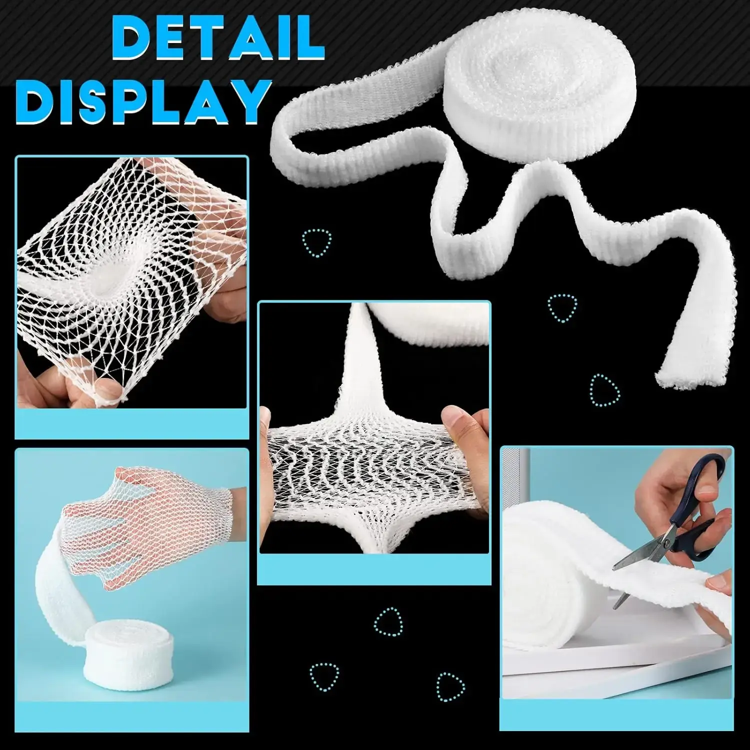 Tubular Bandage Elastic Net Wound Dressing Elastic Dressing Retainer Tubular Stretch Elastic Gauze Bandage
