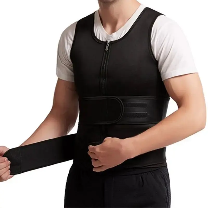 Men Waist Trainer Abdomen Reducer Belly Slimming Tops Body Shaper Sauna Vest Fitness Corset Weight Loss Trimmer Belt