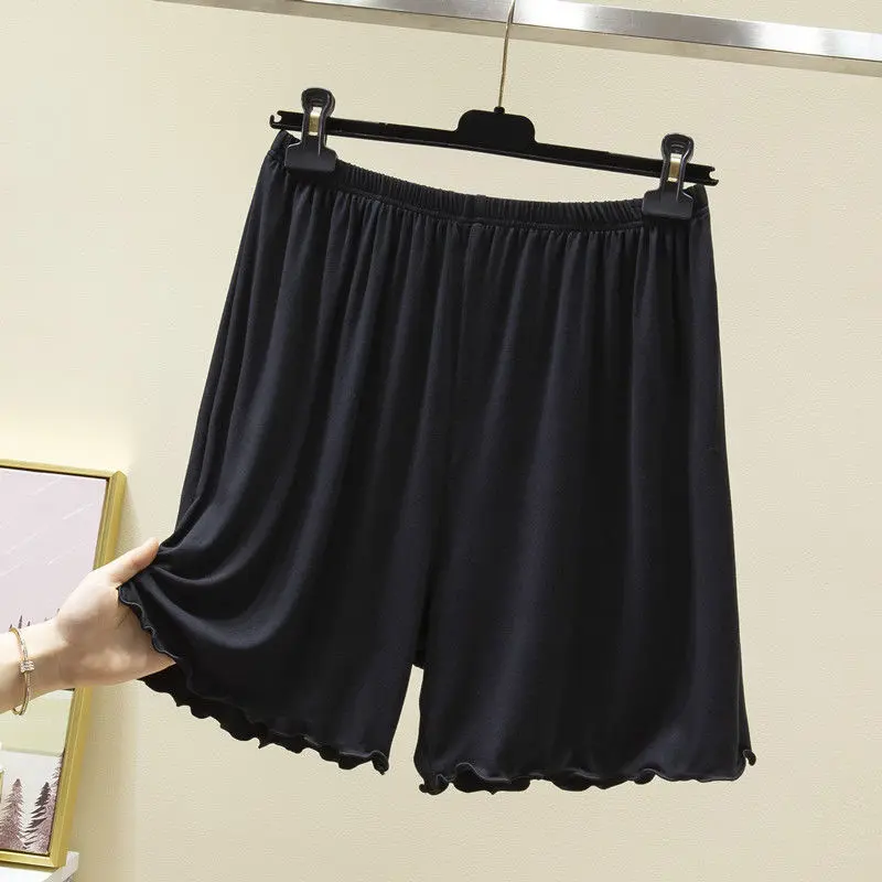 120kg Summer shorts sleep bottoms women pure color casual sleepwear pants women plus size short home pants for women