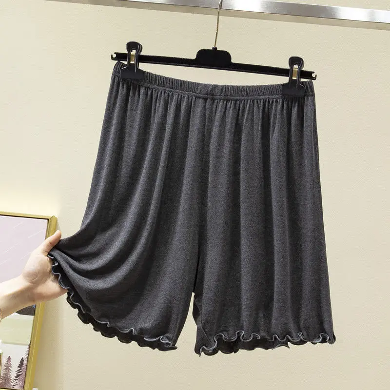 120kg Summer shorts sleep bottoms women pure color casual sleepwear pants women plus size short home pants for women