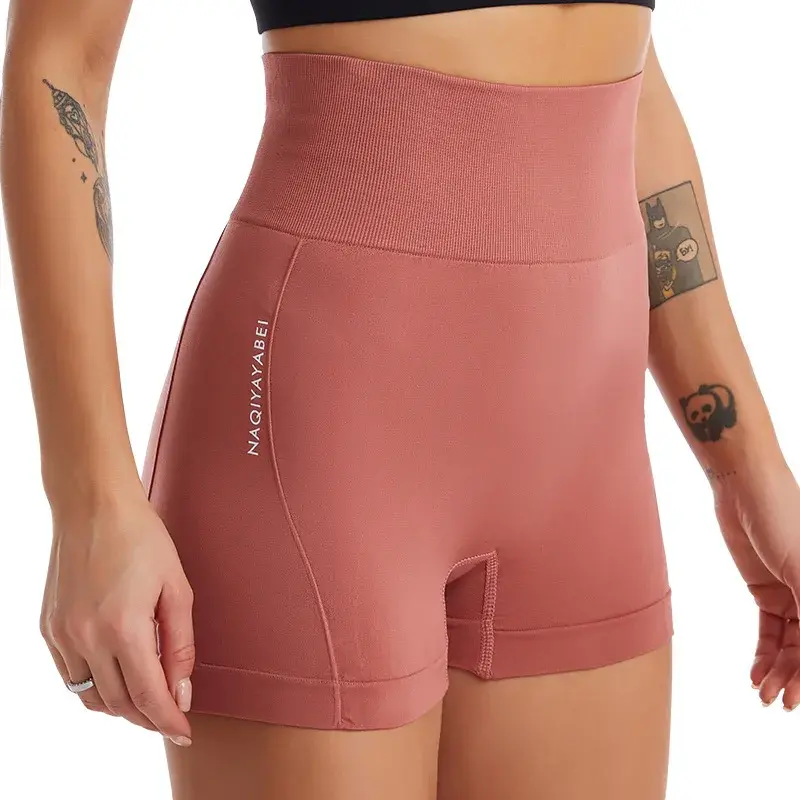 Women Athletic Workout Shorts Low Waist Seamless Yoga Scrunch Bum Gym Shorts Workout Biker Short Stretch Fitness Clothing