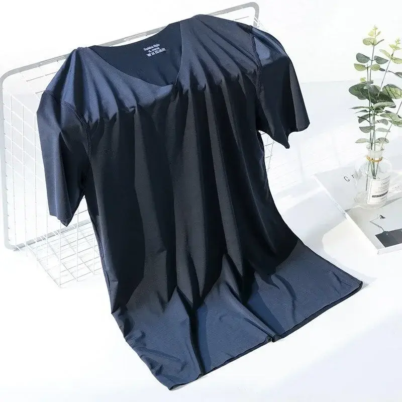 Men's Sheer Undershirts Man Ice Silk Mesh See Through Basics Shirts Sexy Fitness Bodybuilding Underwear,My Body My Choice