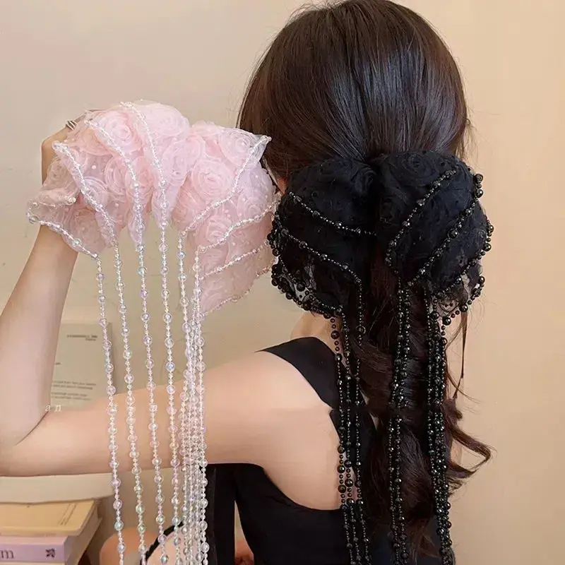 Korea Trend Hair Pins Accessories Lolita Jewelry Fashion Hairpins Cloth Ribbon Bowknot Clips Accesorio Para El Cabello Mujer