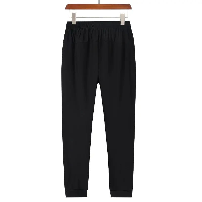 2PCS New Ice Silk Breathable Men's Sports Pants Quick Drying Sweat-absorbing Comfortable Cool High Quality Outdoor Pants for Men