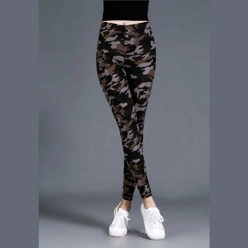 Women Fashion Camouflage Leggings Sexy Print Femme Push Up Pants Casual Camo Sport Workout Fitness Legging