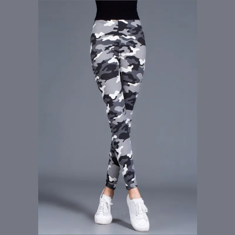 Women Fashion Camouflage Leggings Sexy Print Femme Push Up Pants Casual Camo Sport Workout Fitness Legging