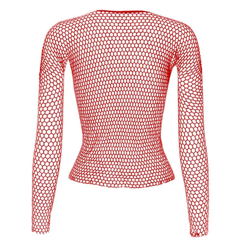 Sexy Top Women Black Hollow Out Mesh T-Shirt Female Skinny Crop Top 2022 New Fashion Summer Basic Tops for Women Fishnet Shirt