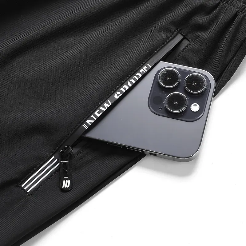 Men's Ice Silk Quick Drying Long Pants Summer Thin Breathable Loose Fitting Outdoor Running Sports Fitness Straight Leg Pants
