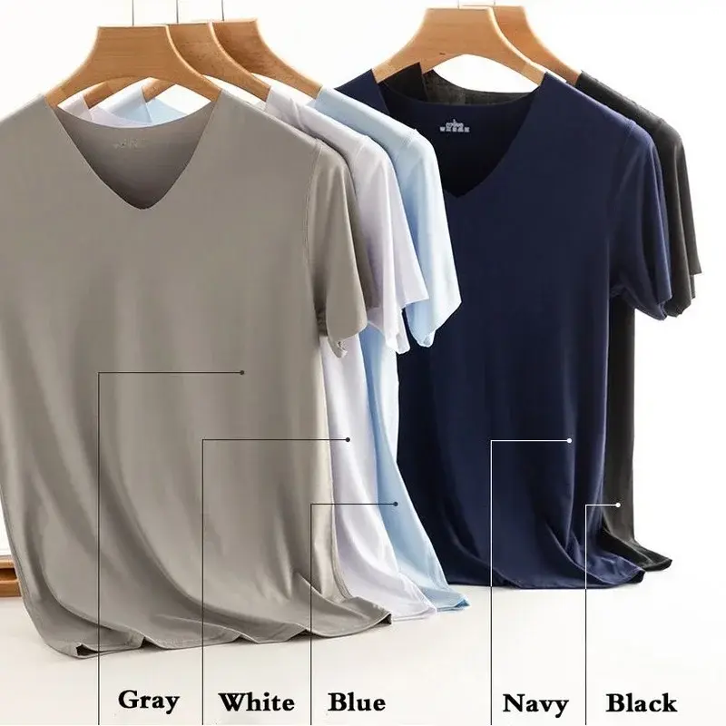 New Men's Summer Ice Silk T-shirt Sweatshirt Round Neck Simple Running Fitness Suit Thin Breathable Quick Drying T Singlet Men