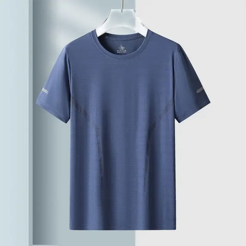 Men's Dry Fit Short Sleeve T-Shirt Crewneck Lightweight Tee Shirts for Men Workout Athletic Casual,Training Breathable Quick Dry