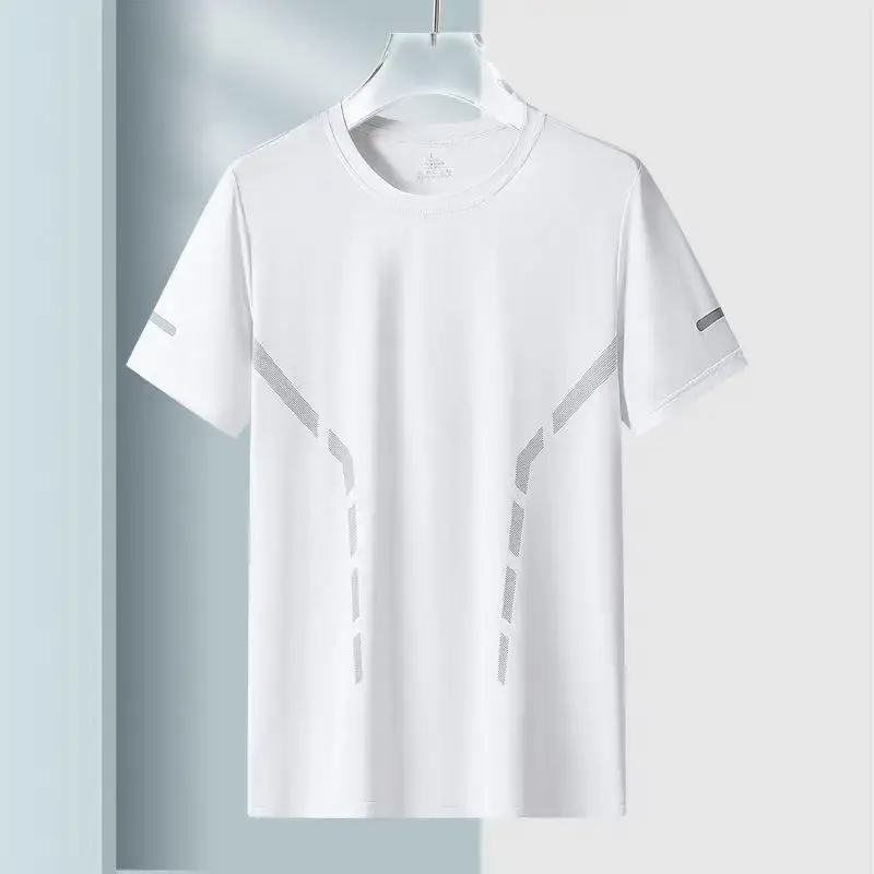 Men's Dry Fit Short Sleeve T-Shirt Crewneck Lightweight Tee Shirts for Men Workout Athletic Casual,Training Breathable Quick Dry