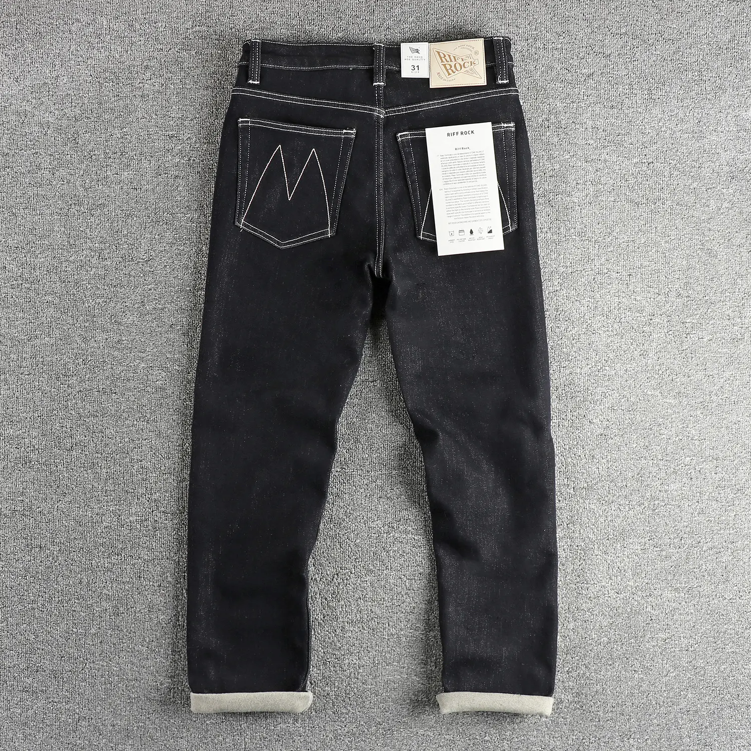 2025 Winter New American Retro Thick Velvet Denim Jeans Men's 70% Cotton Washed Old Comfortable Elastic Straight Casual Pants