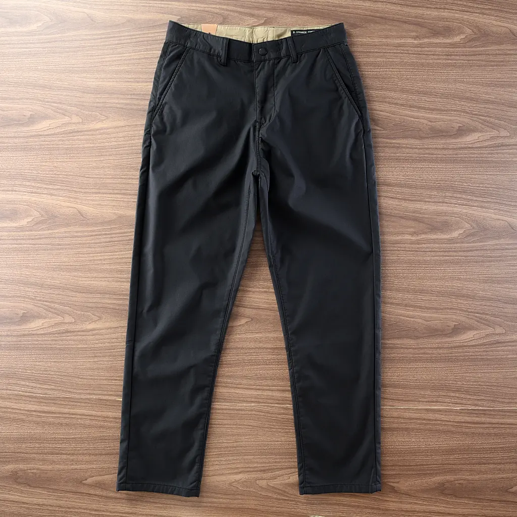 2024 Spring and Autumn New American Retro Heavyweight Chino Pants Without Dust Men's Simple Washed Casual Straight Trousers