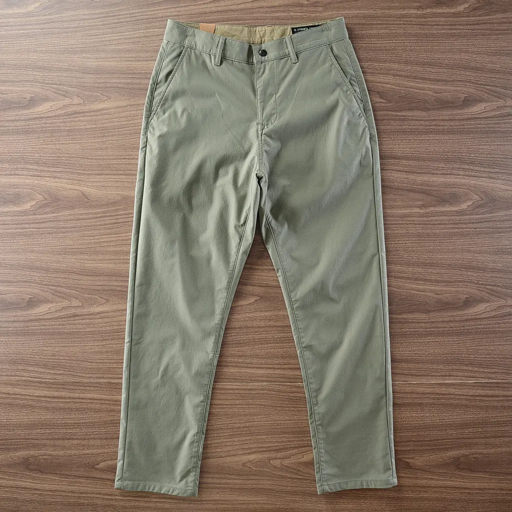 2024 Spring and Autumn New American Retro Heavyweight Chino Pants Without Dust Men's Simple Washed Casual Straight Trousers