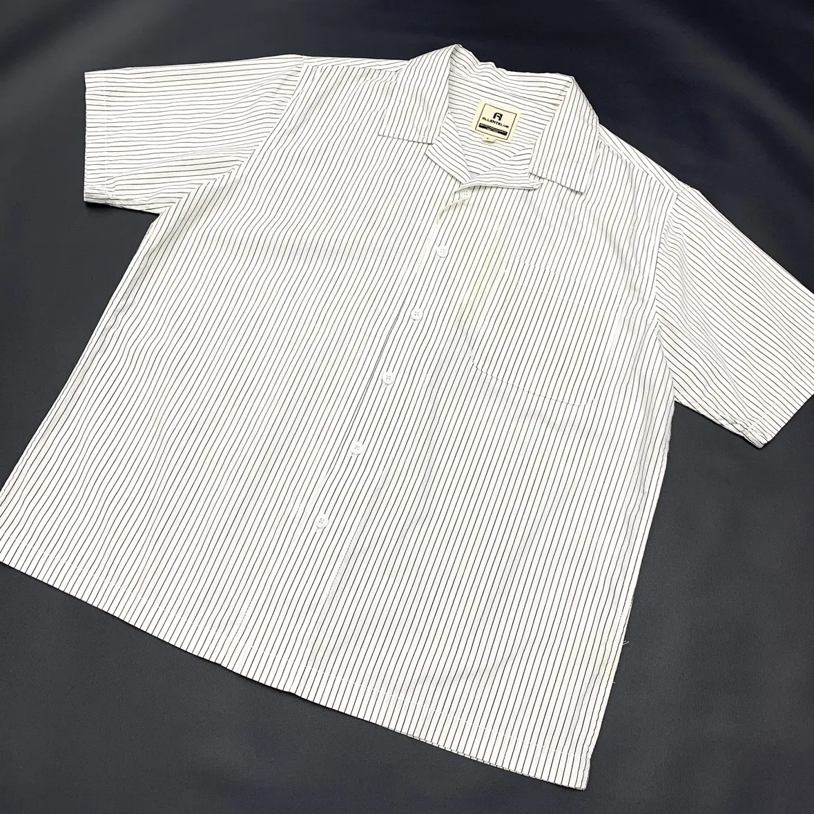 2025 Summer New Japanese Retro Short Sleeve Cuban Collar Striped Shirt Men's High Street 100% Cotton Washed Casual Loose Blouses