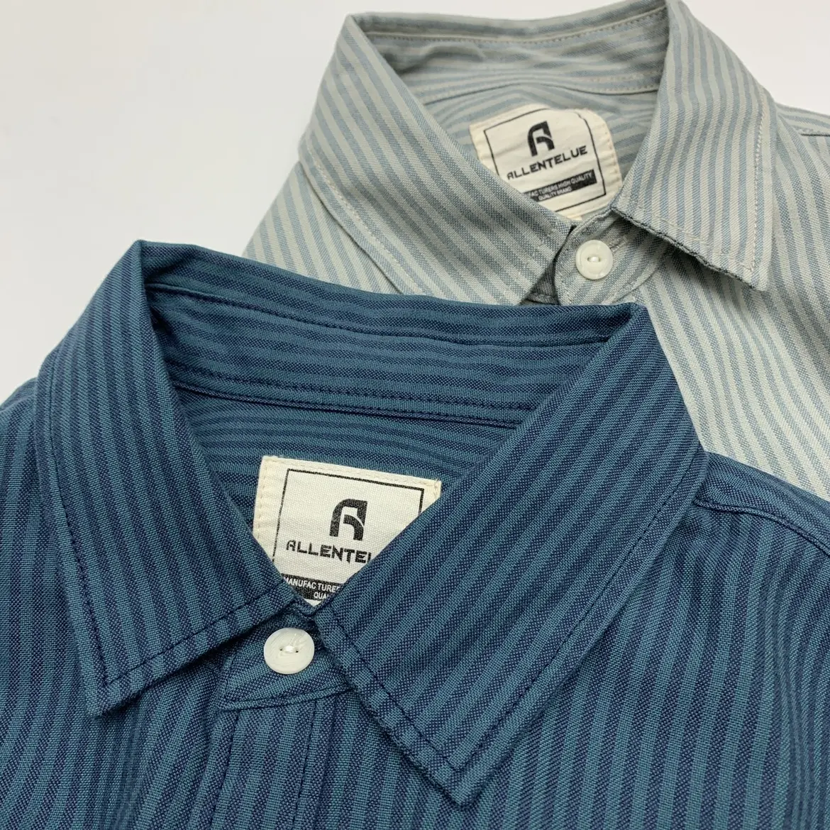 2025 Spring Autumn New Japanese Retro Long Sleeve Lapel Oxford Striped Shirts Men's Simple 100% Cotton Washed Loose Casual Tops