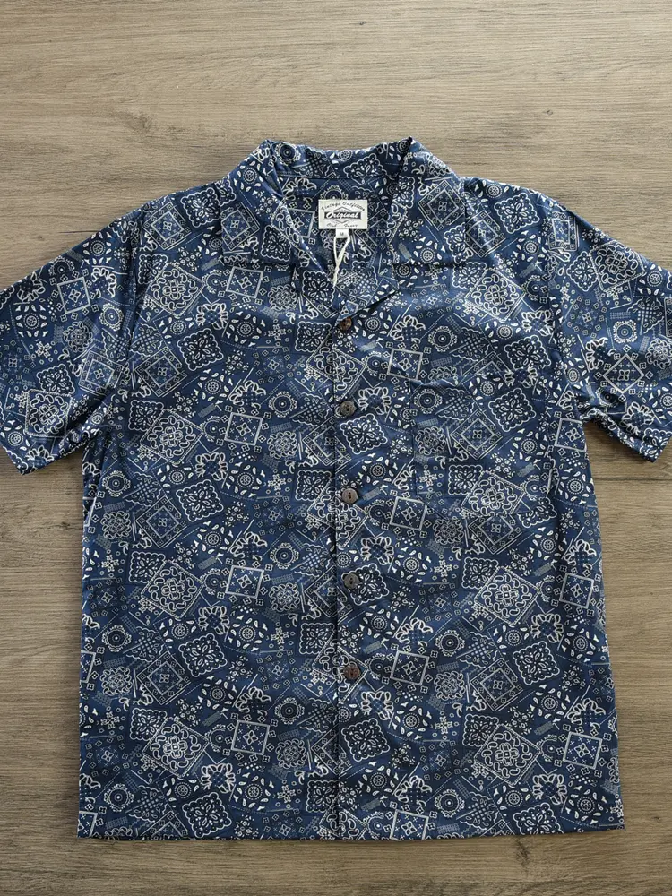 Summer New American Retro Short Sleeve Cuban Collar Hawaiian Print Shirt Men's Fashion Seaside Beach Loose Casual Flower Blouses