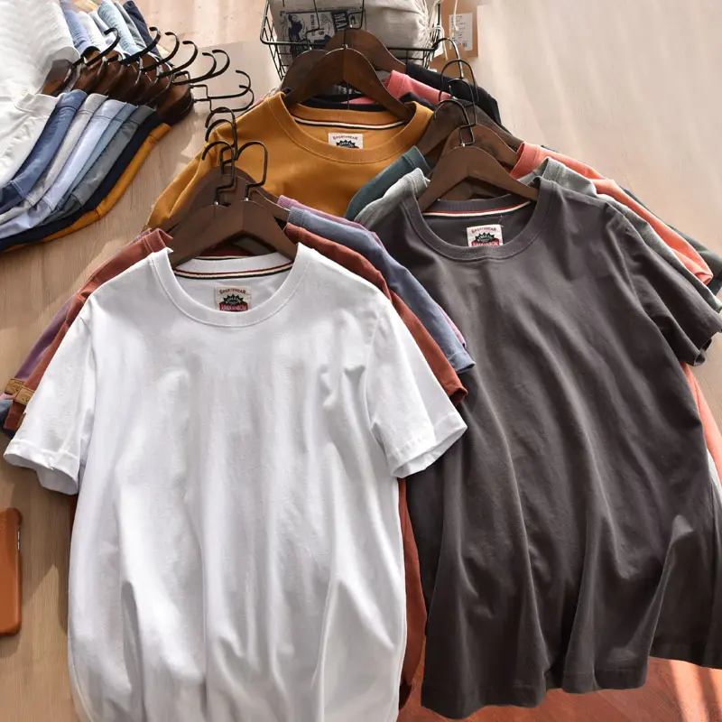 2025 New Arrival Short Sleeve European and American Men's T-shirt Plus Size High Quality Tops Tee for Promotion Wholesale T Sale