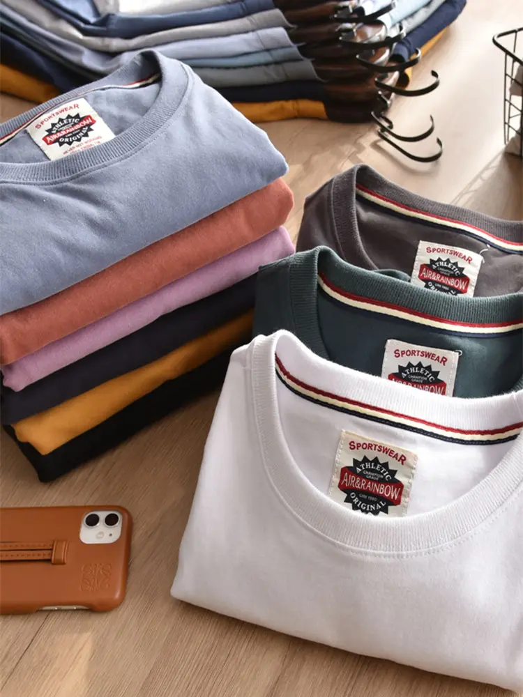 2025 New Arrival Short Sleeve European and American Men's T-shirt Plus Size High Quality Tops Tee for Promotion Wholesale T Sale