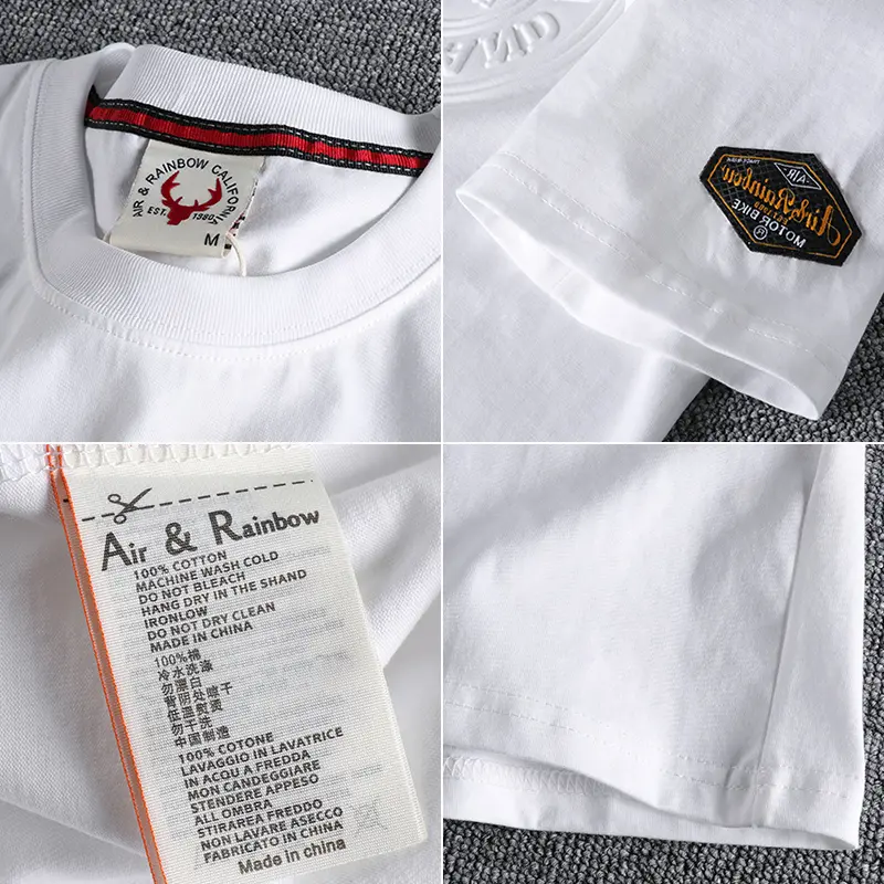 883# 2024 Summer New Japanese Retro Short Sleeve O-neck 3D Letter Printed T-shirt Men's Fashion 100% Cotton Washed Casual Tops